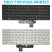 Πληκτρολόγιο Laptop Lenovo Yoga 510-15IKB 510-15ISK / Flex 4 1570 1580 US BLACK with horizontal ENTER